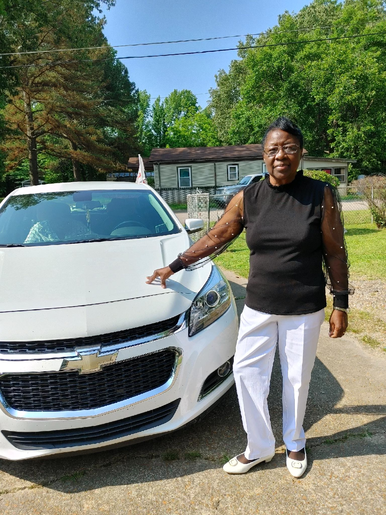 Altar guild member preparing items for service
